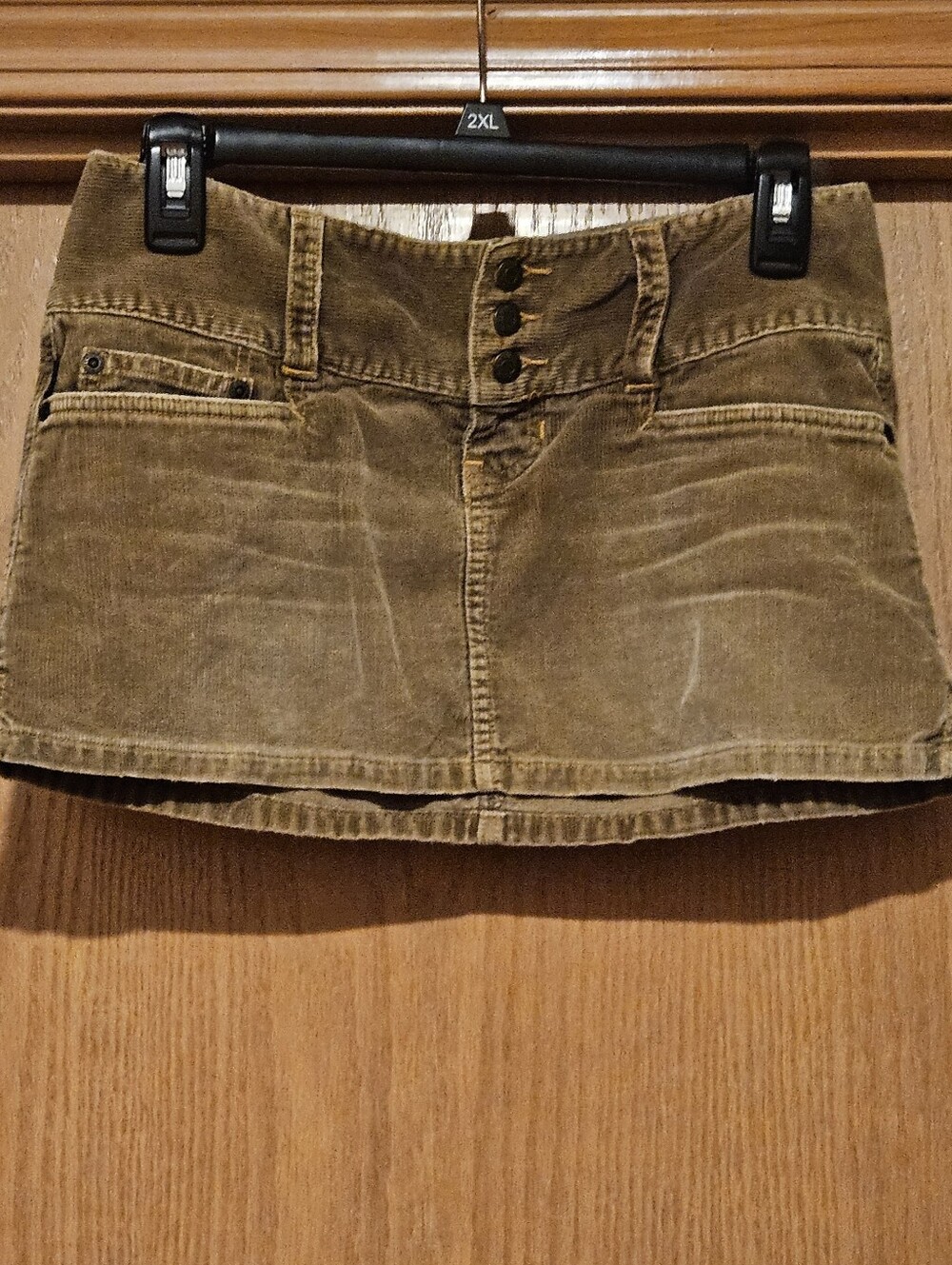 Vintage Abercrombie And Finch Corduroy Mini Skirt in Light Brown